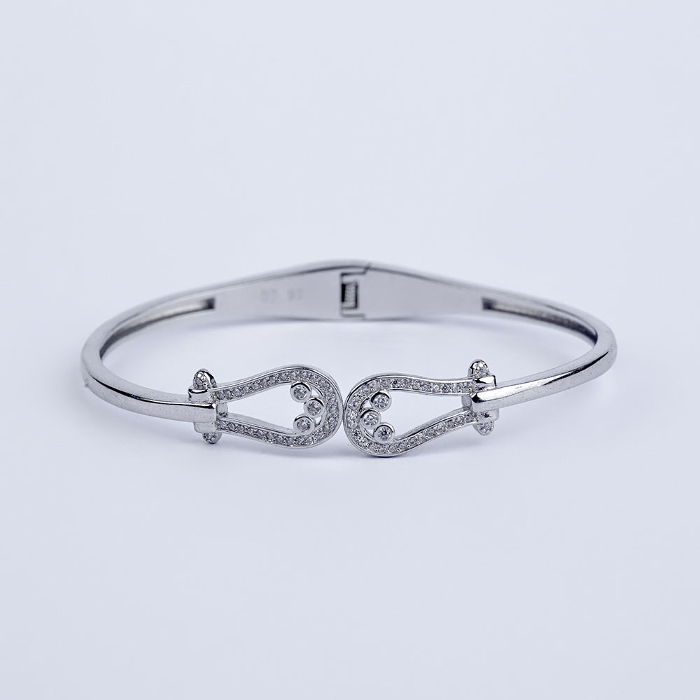Small Diamond Platinum Bracelet